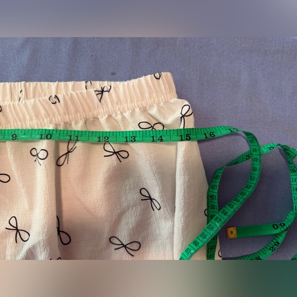 Women's Cream Pajama Set with Black Accents - Picture 6 of 6